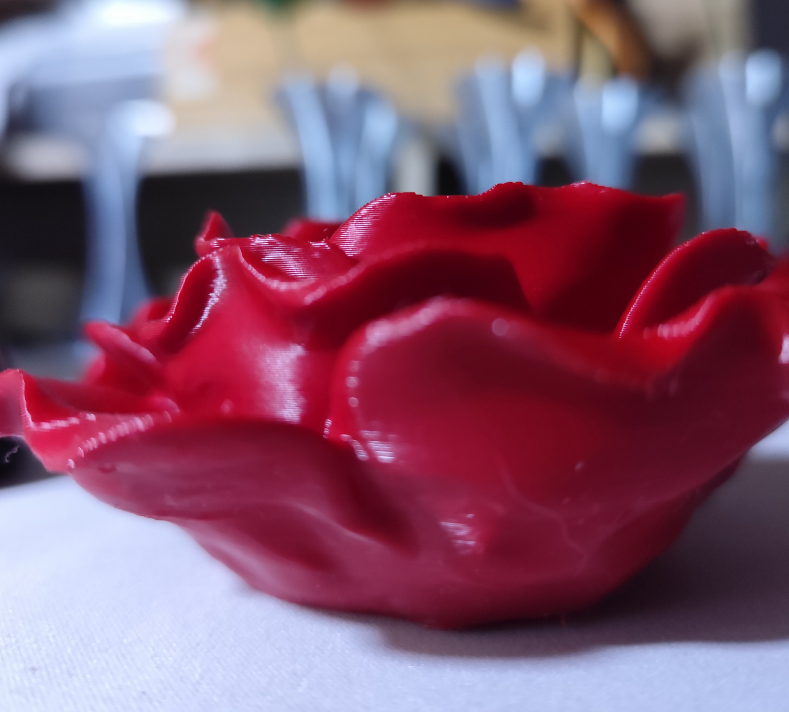 LOT de 3 BOUGEOIRS ROUGE