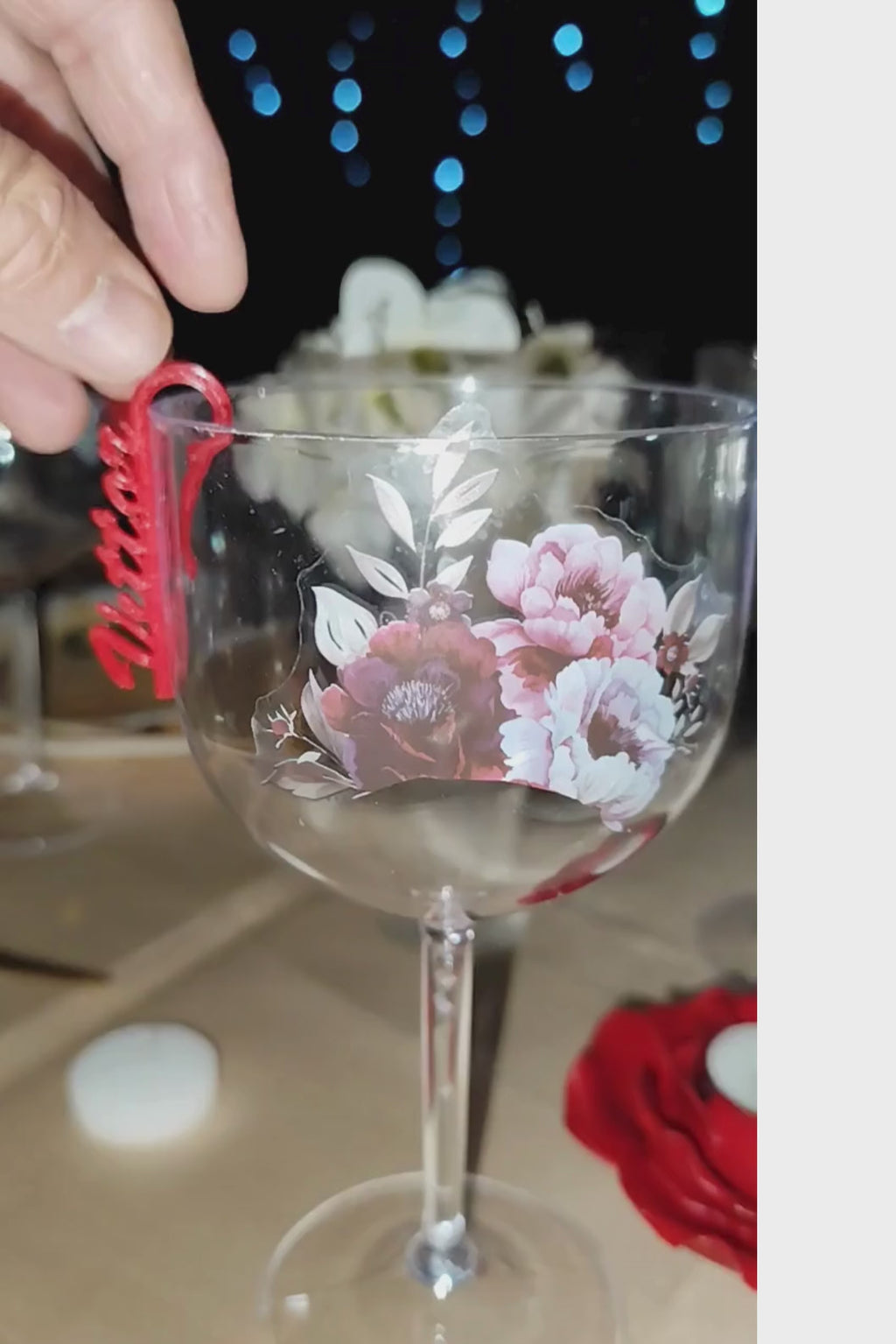 LOT de 30 CLIP-VERRE PERSONNALISÉ
